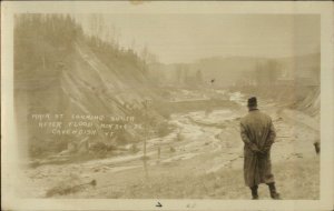 Cavendish VT Main St. After Flood 1927 Real Photo Postcard #3