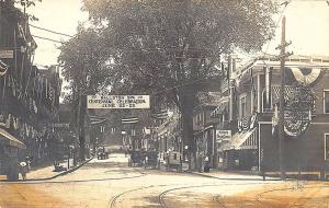 Ballston Spa NY Post Card Shop Store Fronts 1907 View RPPC Real Photo Postcard