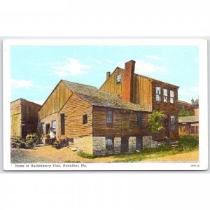 Postcard Home of Huckleberry Finn Hannibal Missouri Architecture