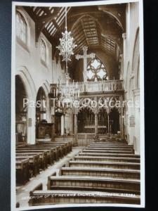 Old RP - ABINGDON, Interior of St. Helen's Church