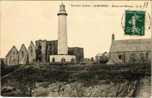 CPA Saint-Mathieu - Ruines de l'Abbaye - Environs de Brest (1034074)