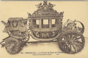 1907-15 Versailles, France Charles X Coronation's Coach Postcard