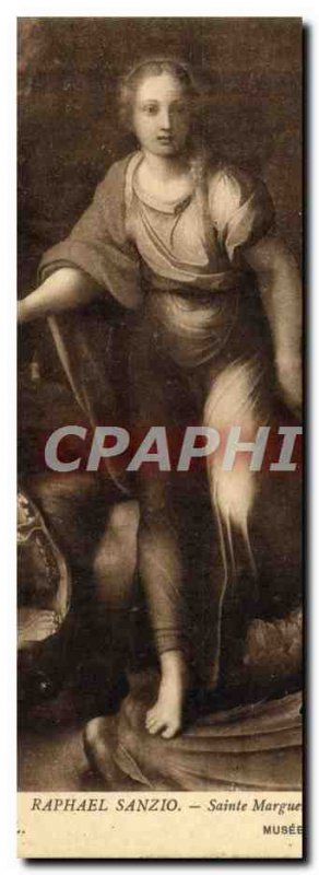 Old Postcard Musee Du Louvre Raphael Sanzio Sainte Marguerite Paris