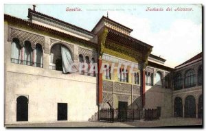 Old Postcard Sevilla Fachada del Alcazar