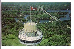 Thousand Islands Skydeck, Hill Island Ontario, Oakman, Canadian Flag and Bridge