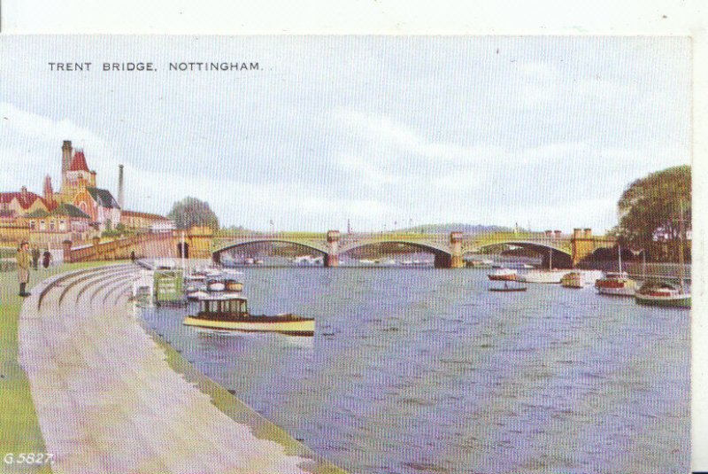 Nottinghamshire Postcard -Trent Bridge - Ref 12494A
