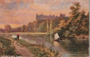 Sussex Postcard - Artist View of Arundel Castle   RS21814