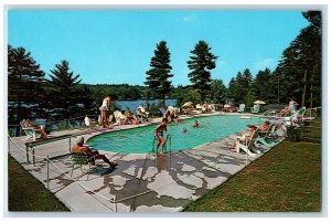 c1960's St. Moritz Terrace Laconia New Hampshire NH Vintage Unposted Postcard