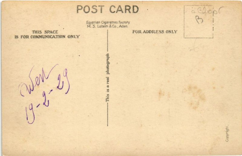 PC Maala Aden Load Camels and Cart Real Photo Yemen (A32005) Asia