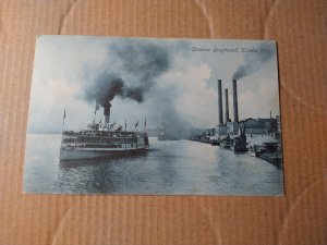 1908 Steamer Greyhound, Toledo, Ohio Ship Divided Back Postcard