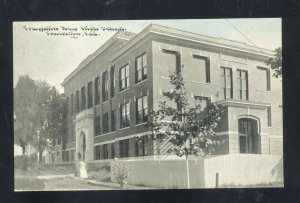 FRANKLIN INDIANA FRANKLIN HIGH SCHOOL VINTAGE POSTCARD 1910