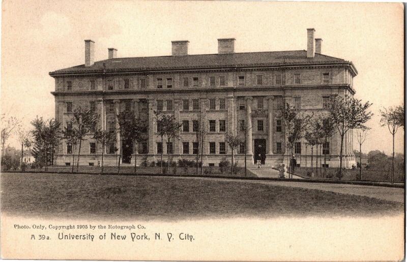 University of New York, NY City Undivided Back Vintage Postcard Y11
