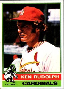 1976 Topps Baseball Card Ken Rudolph St Louis Cardinals  sk12328