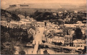 Belgium Aywaille Panorama Vintage Postcard 03.19