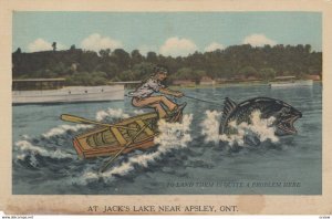 APSLEY , Ontario , Canada , 1930s ; Fishing Exaggeration #1