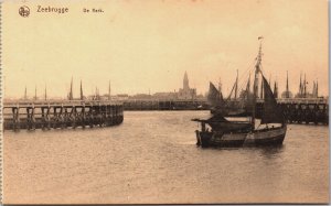 Belgium Zeebrugge De Kerk Vintage Postcard C106