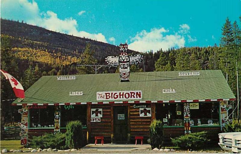 The Bighorn Gift Shop Yahk BC British Columbia Chrome PC Canada