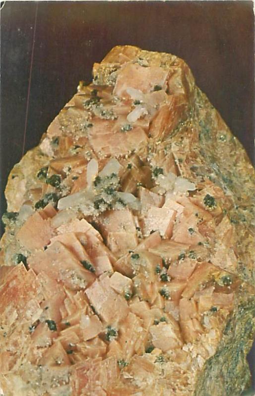 Butte Montana Quartzsite XIS and Marcasite XIS on Rhodochrosite XIS Postcard