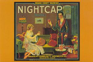 Nightcap Orange Box Label Anaheim Community Growers 