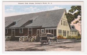 Dupont Club House Car Carney's Point New Jersey 1920c postcard