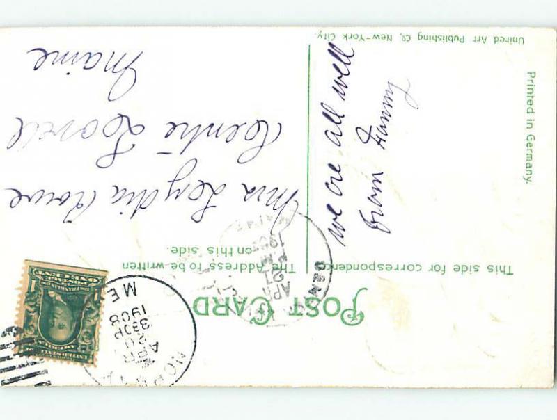 Pre-Linen LARGE CHICK STANDS ON HAT CONTAINING EASTER EGGS hr2097