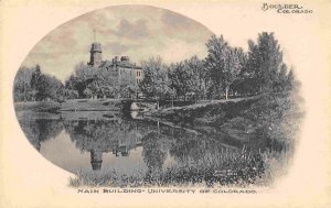 University of Colorado Main Building Boulder CO 1910c Albertype postcard