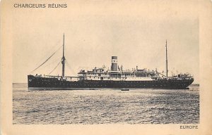 Europe Chargeurs Reunis Ship Writing on back 