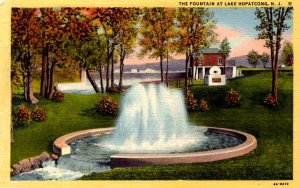 Lake Hopatcong, New Jersey - A view of the Fountain at the Lake - c1940