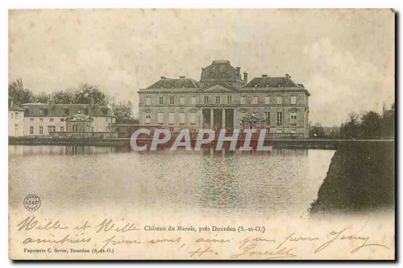 Old Postcard Chateau Marais near Dourdan S and O