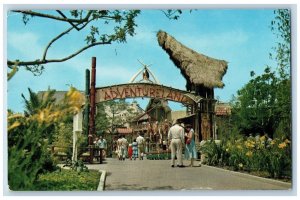 Anaheim California Postcard Entrance Adventureland Disneyland Savage Beauty 1958