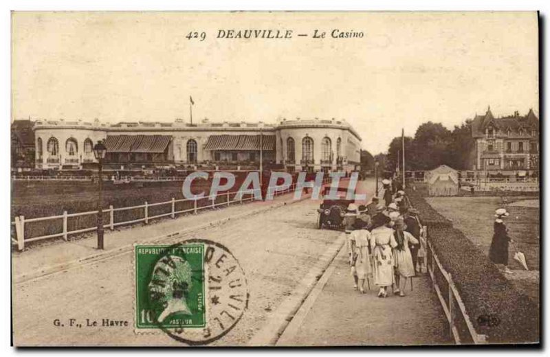 Old Postcard Deauville Casino