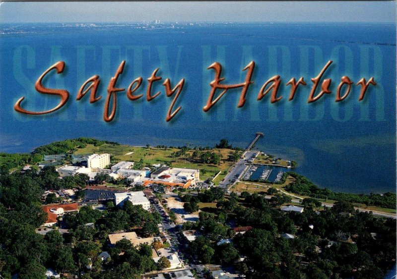 2~4X6 Postcards FL, Florida  SAFETY HARBOR RESORT & SPA & BIRD'S EYE VIEW~Marina