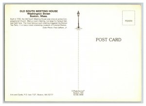 Postcard MA Old South Meeting House Boston Massachusetts Continental View Card 