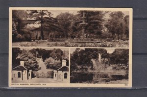 GREAT BRITAIN, LEAMINGTON SPA, JEPHSON GARDENS, c1960 composite ppc., 3 views