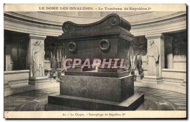 Old Postcard Paris Hotel Tomb of Napoleon 1st Invalides