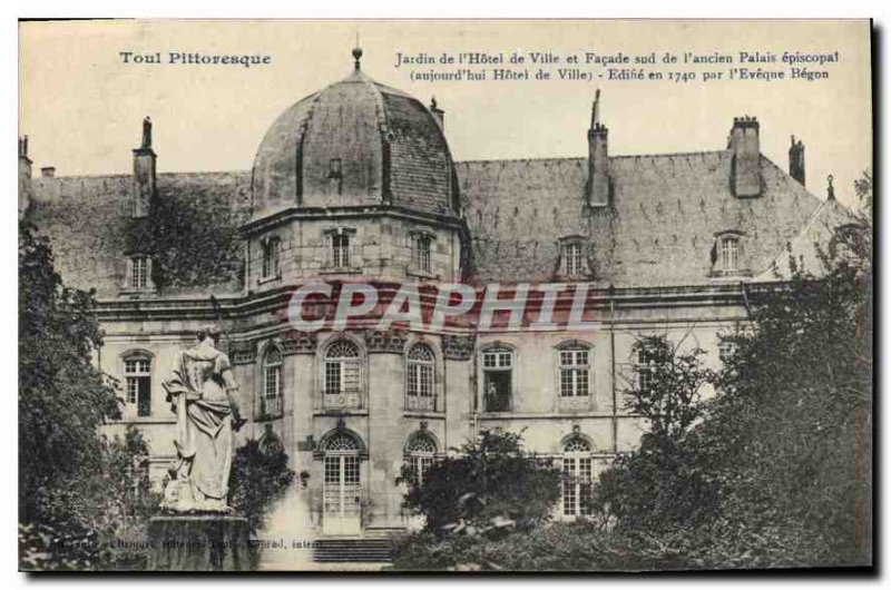 Old Postcard Toul Picturesque Garden City Hotel