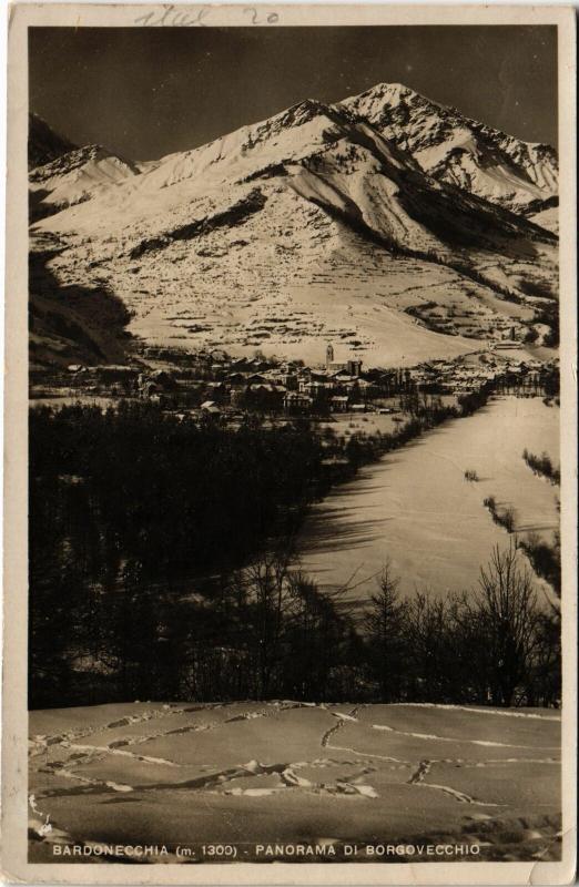 CPA Bardonecchia Panorama Di Borgovecchio ITALY (802092)