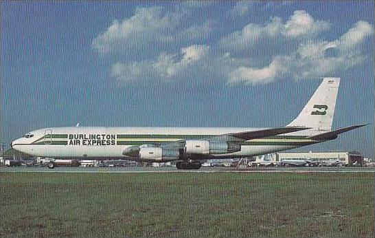 Burlington AIR Express Boeing 707-321C | Topics - Transportation - Aviation  - Airplanes - Modern Era, Postcard / HipPostcard