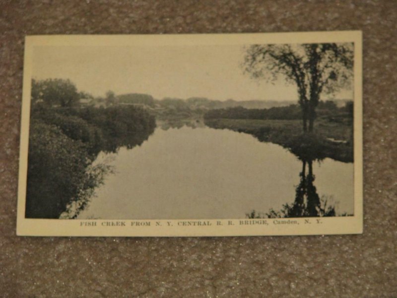 Fish Creek from N.Y. Central R.R. Bridge, Camden, N.Y., Photo by Ess & Ess, N.Y.