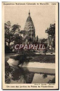 Postcard Old National Exposition Coloniale Marseille 1922 One corner of the p...