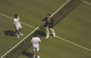 Wimbledon Umpire Ralph Loren Suit Line Judge Tennis Postcard