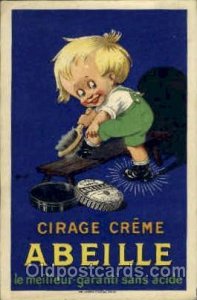 Cirage Cr??e Abeille Advertising Unused light crease a long part of left edge