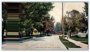 1909 Saginaw Street Residence Section View Pontiac Michigan MI Unposted Postcard 