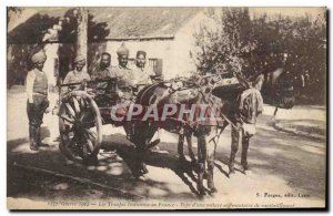 Old Postcard Militaria Indian troops in France Type & # 39A regulatory Car re...