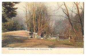 Wissahickon Driveway, Fairmount Park, Philadelphia, Pennsylvania 1907 Postcard