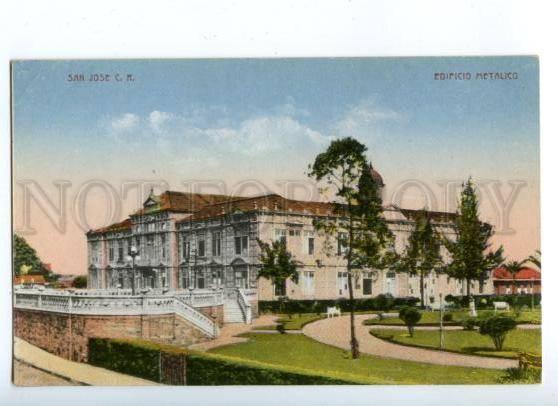 172113 COSTA RICA San Jose Edificio Metalico Vintage postcard