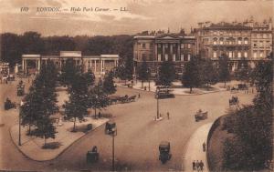 LONDON UK~HYDE PARK CORNER LL/LEVY #189 PHOTO POSTCARD