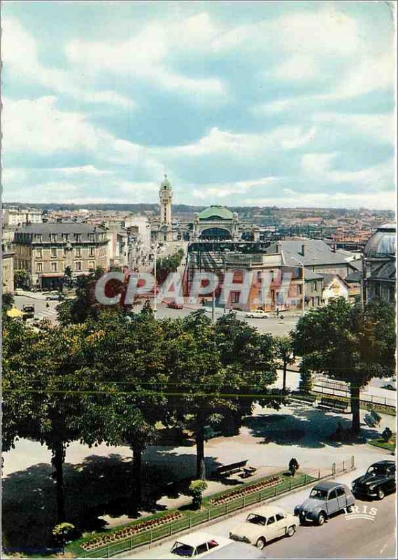 Modern Postcard Limoges (High Vienna) Avenue de la Gare and Gare de Limoges B...