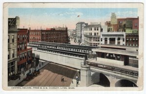 Lynn, Mass, Central Square, From B. & M. Viaduct