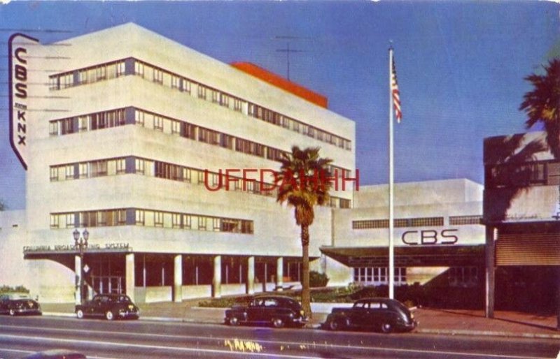 The contemporary architecture of CBS STATION, LOS ANGELES, CA 1952